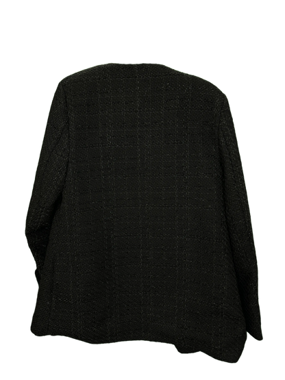 Womans collarless  Jacket with brass buttons