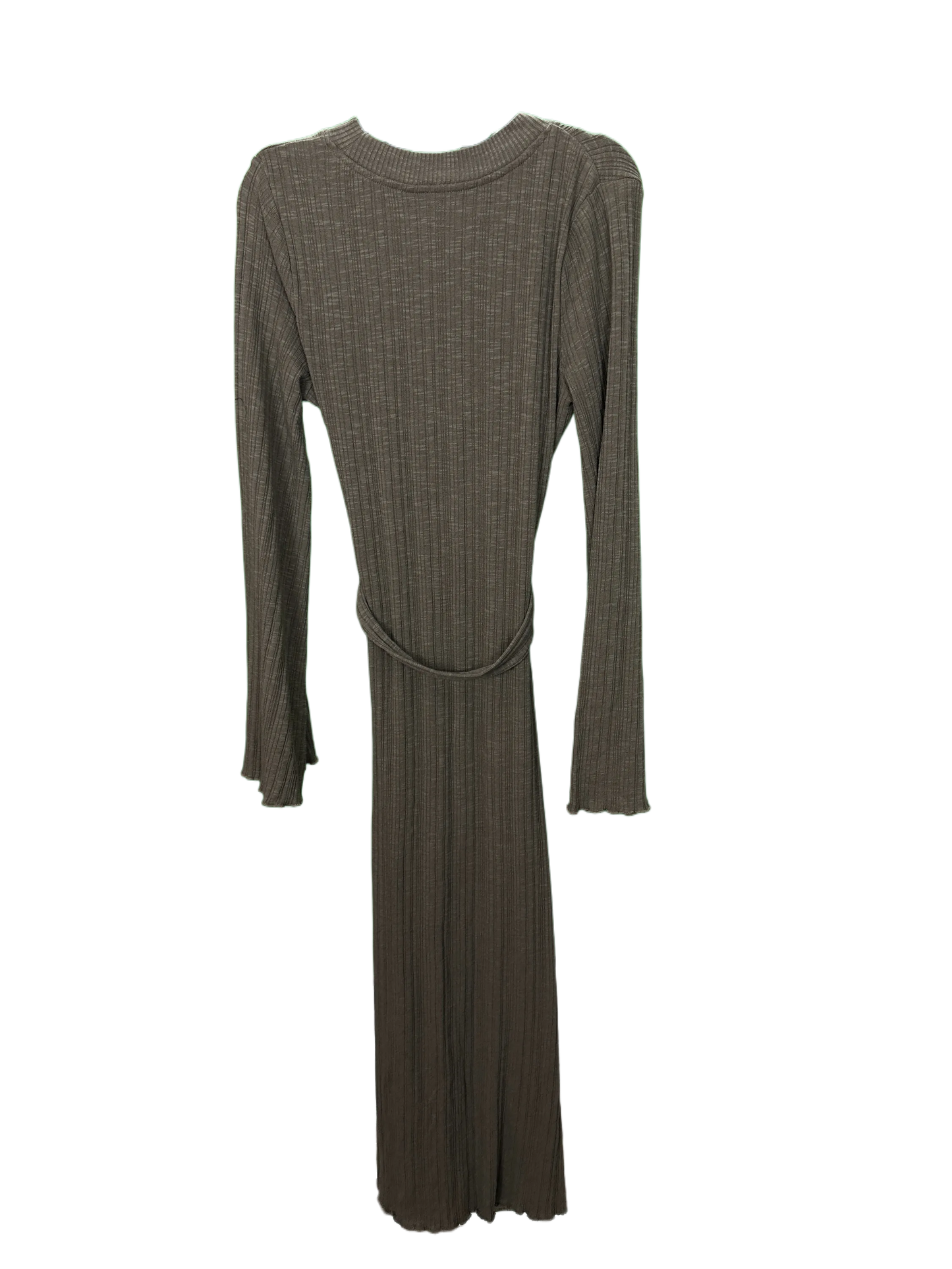 Womans long sleeved ribbed dress