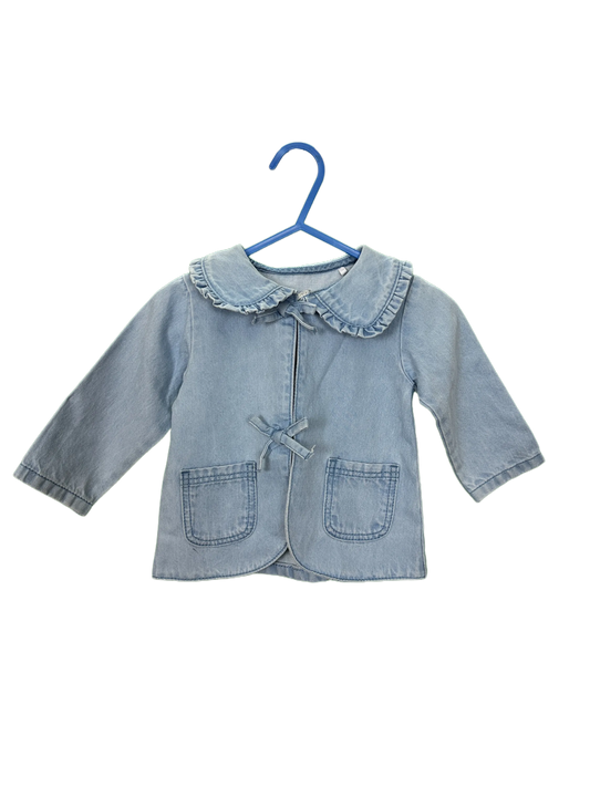 Baby girls light denim coat