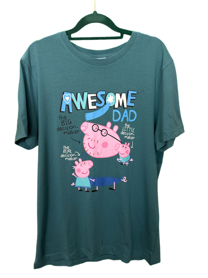Men's short sleeved Awesome Dad Peppa Pig T-Shirt