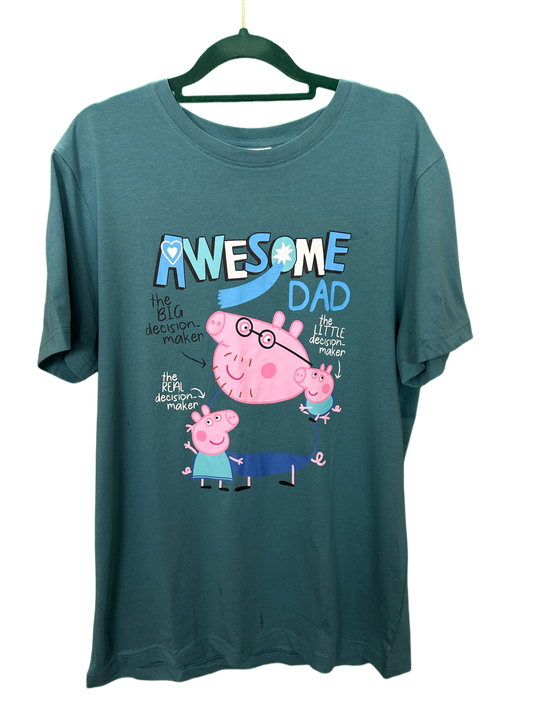 Men's short sleeved Awesome Dad Peppa Pig T-Shirt