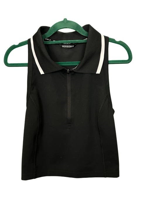 Woman's active sleeveless top with collar
