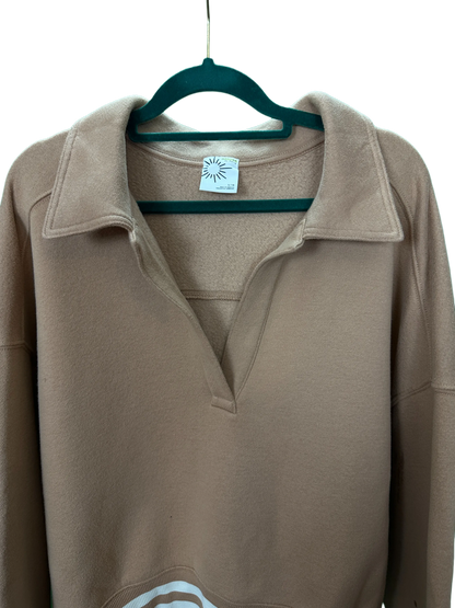 Offline by Aerie Woman's cropped sweatshirt with a collar