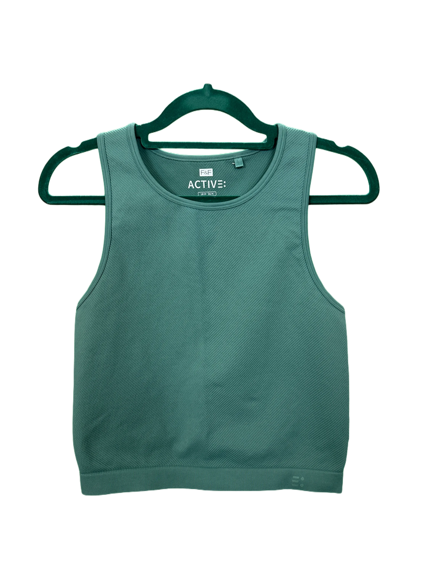 Woman's active ribbed vest crop top
