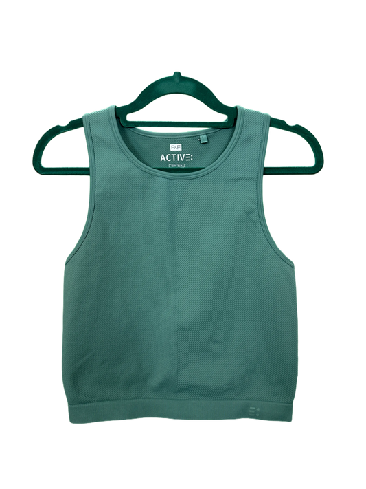 Woman's active ribbed vest crop top