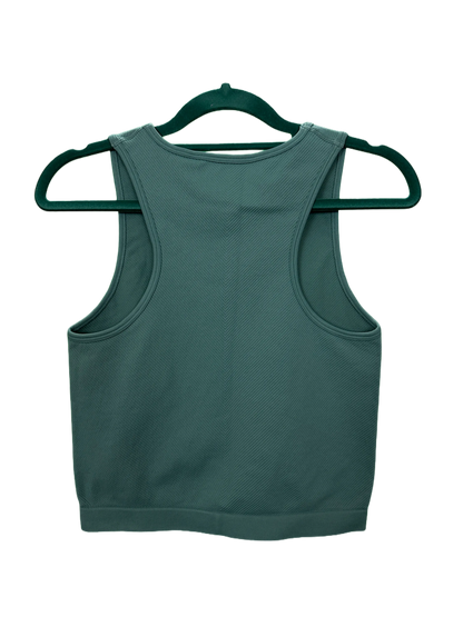 Woman's active ribbed vest crop top