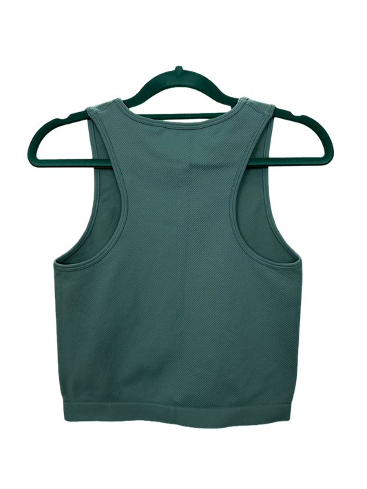 Woman's active ribbed vest crop top