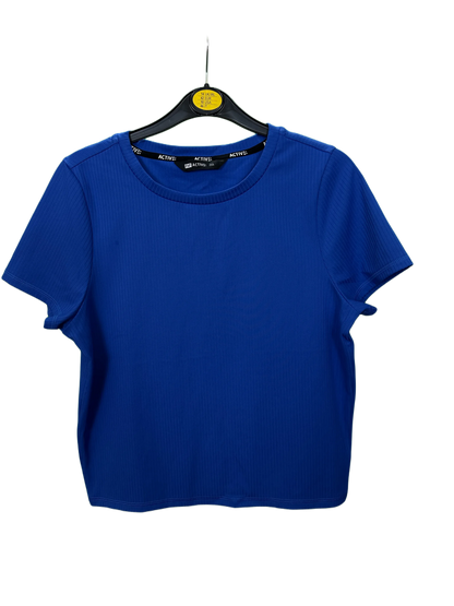 Woman's Active wear short sleeved ribbed top