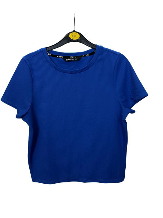 Woman's Active wear short sleeved ribbed top