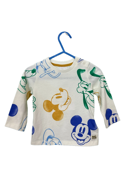 Disney Baby Mickey Mouse Top Age 3/6mths