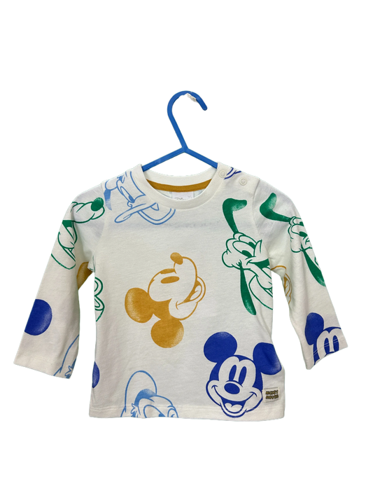 Disney Baby Mickey Mouse Top Age 3/6mths
