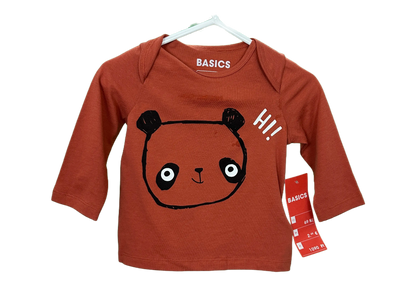 Baby Boy's bear motif top