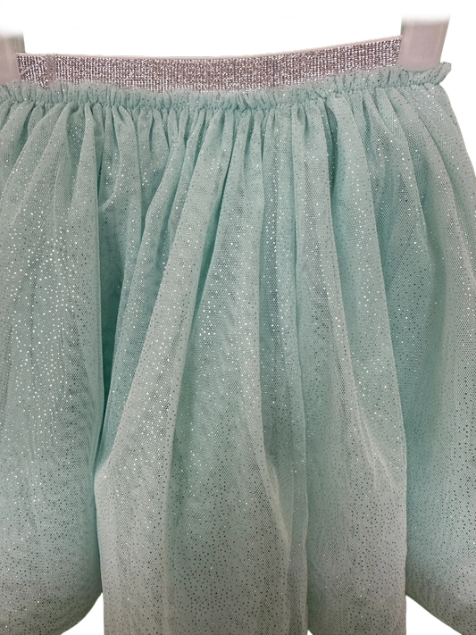 Girl's Fully Lined Glitter Net Skirt