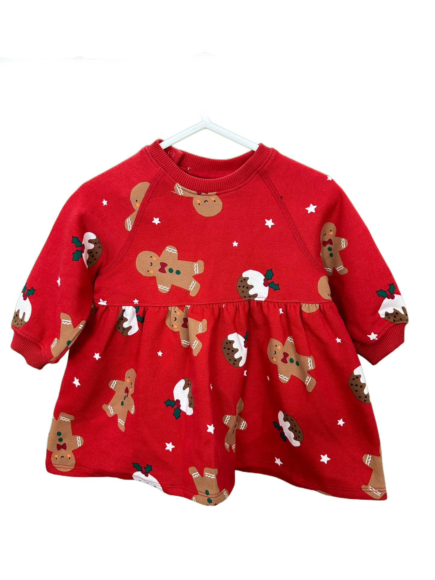 Girl's Christmas Long Sleeved Dress