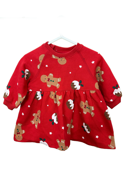 Girl's Christmas Long Sleeved Dress