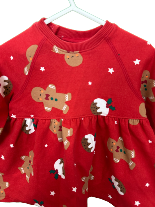 Girl's Christmas Long Sleeved Dress