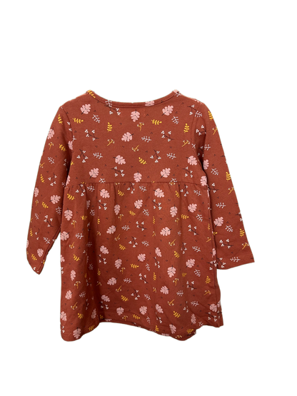 Girls Long Sleeved Fox & Bunny Dress