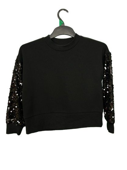 Girls Jumper with Sequin Sleeves Age 7/8yrs