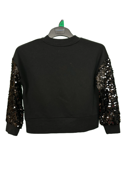 Girls Jumper with Sequin Sleeves Age 7/8yrs