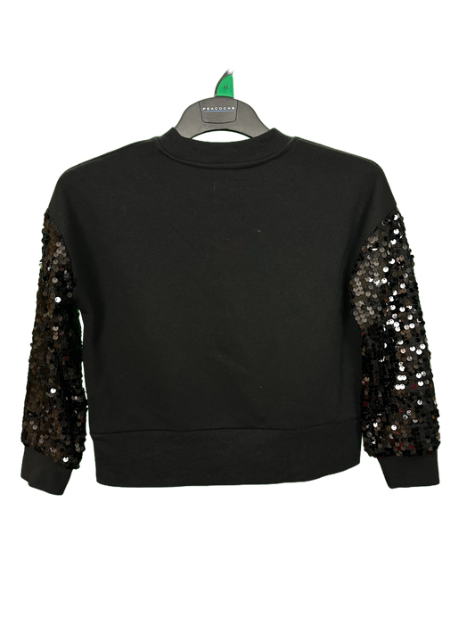 Girls Jumper with Sequin Sleeves Age 7/8yrs