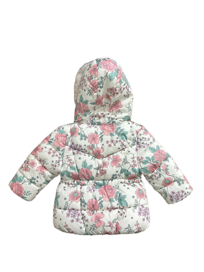 Baby Girl's Fleece Lined Padded Jacket Age 3/6mths