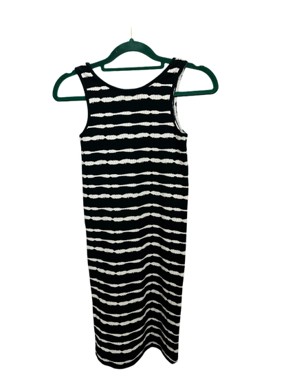 Girls Sleeveless Striped Ribbed Dress Age 7/8yrs