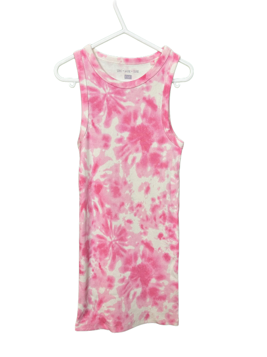Girl's Tie Dyed Ribbed Dress