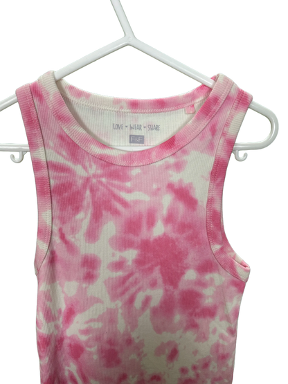 Girl's Tie Dyed Ribbed Dress