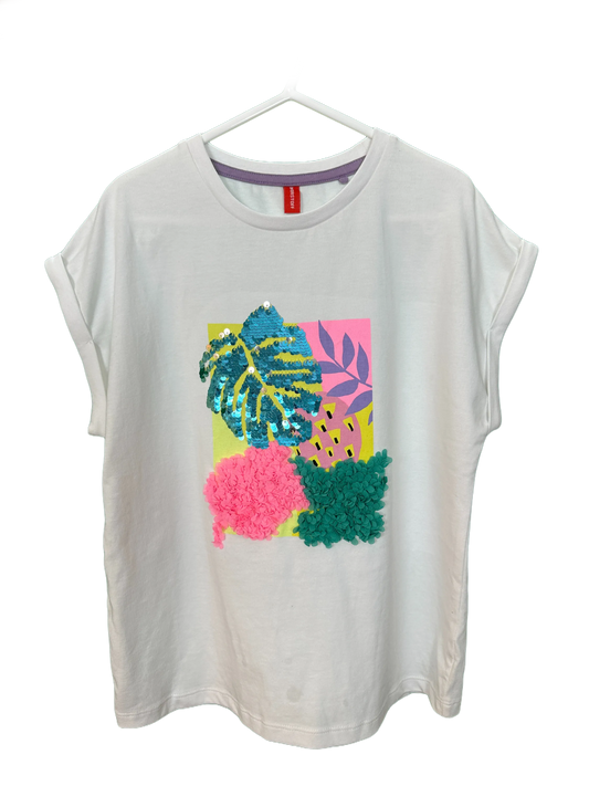 Girls Fruit T-Shirt with sequines Age 7/8yrs