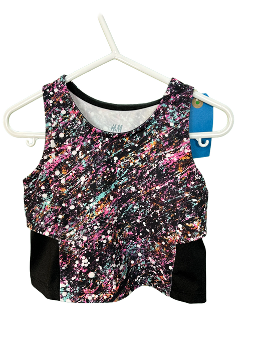 Girls Active Cropped Sports Vest Age 3/4yrs