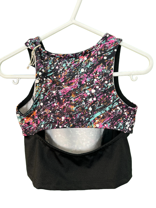 Girls Active Cropped Sports Vest Age 3/4yrs