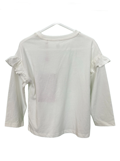 Girls Sparkle Dancing Shoes Long Sleeved T-Shirt Age 3/4yrs