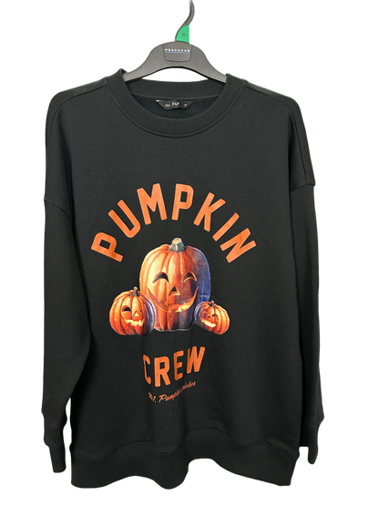 Unisex Pumpkin Crew Halloween Sweatshirt Size M/L