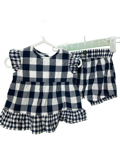 Baby Dress & Matching Panties Set Age 3/6mths