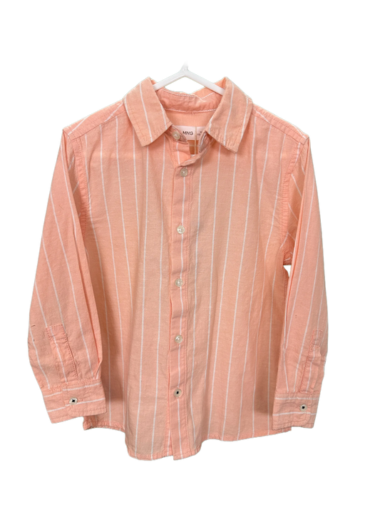 Boy's MNG/Mango Striped Long Sleeved Shirt Age 5yrs