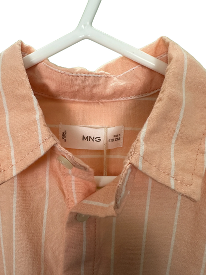 Boy's MNG/Mango Striped Long Sleeved Shirt Age 5yrs