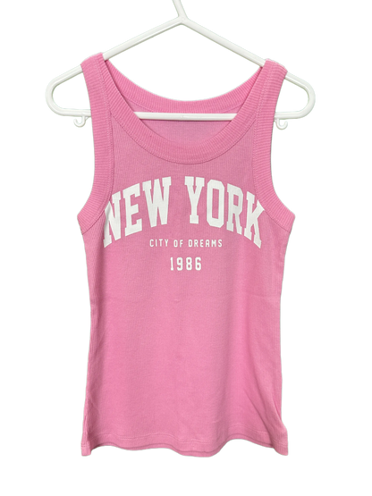 Girl's ribbed vest Age 7/8yrs