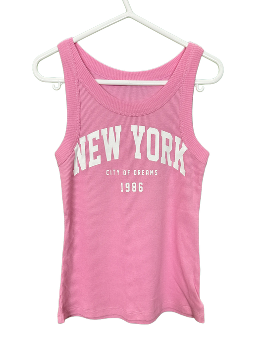 Girl's ribbed vest Age 7/8yrs