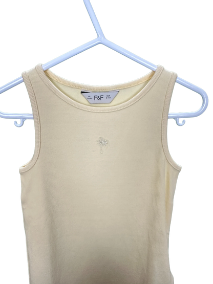 Girl's Ribbed Vest Age 3/4yrs