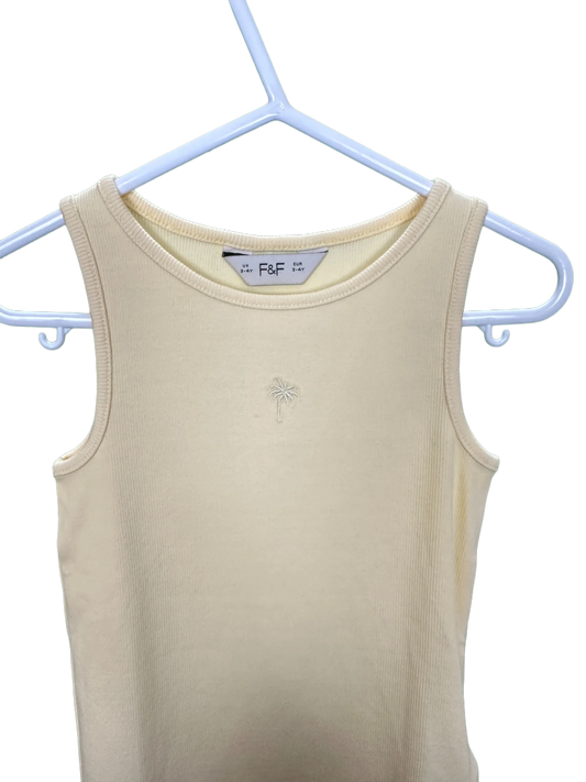 Girl's Ribbed Vest Age 3/4yrs
