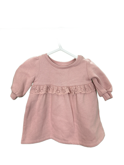 Baby Girl's Long Sleeved Winter Dress Age 3/6mths