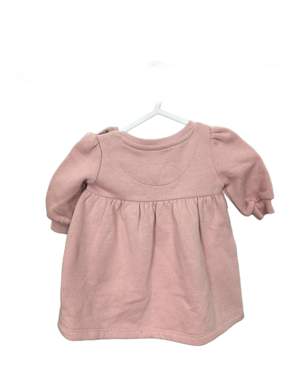 Baby Girl's Long Sleeved Winter Dress Age 3/6mths