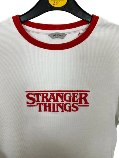 Girl's Stanger Things Ribbed Long Sleeved Top Age 11yrs