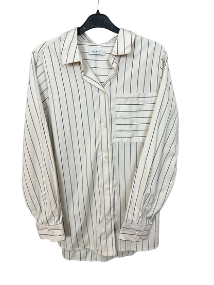 Woman's Striped Shirt Style Blouse Size 12/14