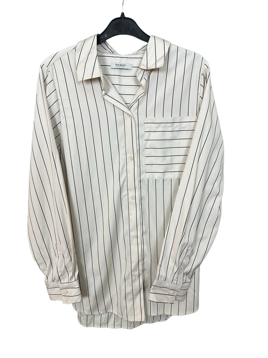 Woman's Striped Shirt Style Blouse Size 12/14