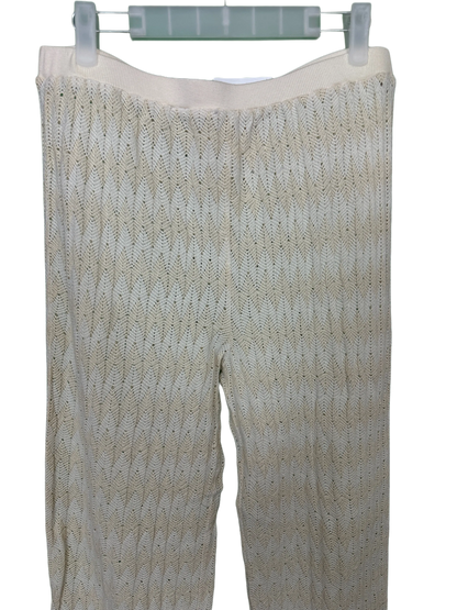 Woman's Unlined Lacy Knit Trouser Size 12