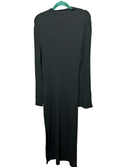 Woman's Long Sleeved Full Length Ribbed Dress Size 12