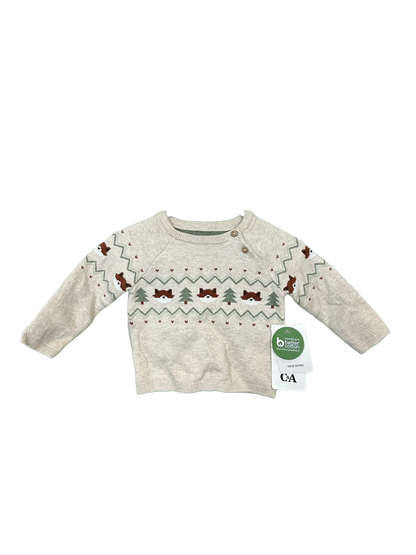 Baby's Boy's Christmas Jumper  Age 3/6mths