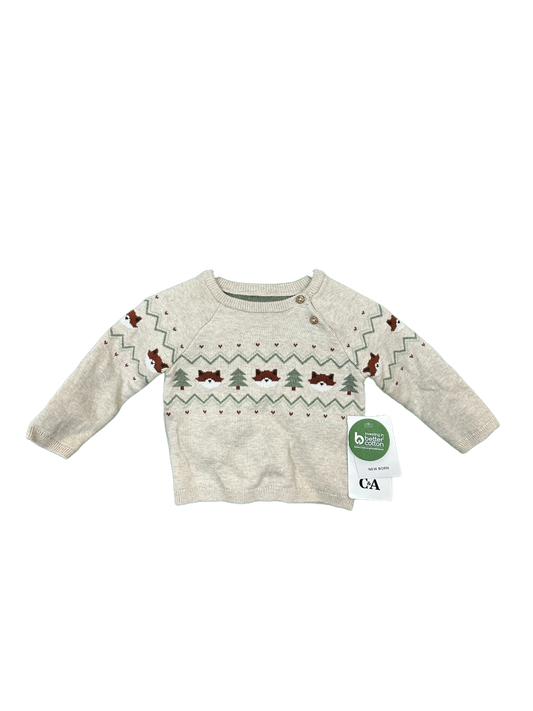 Baby's Boy's Christmas Jumper  Age 3/6mths