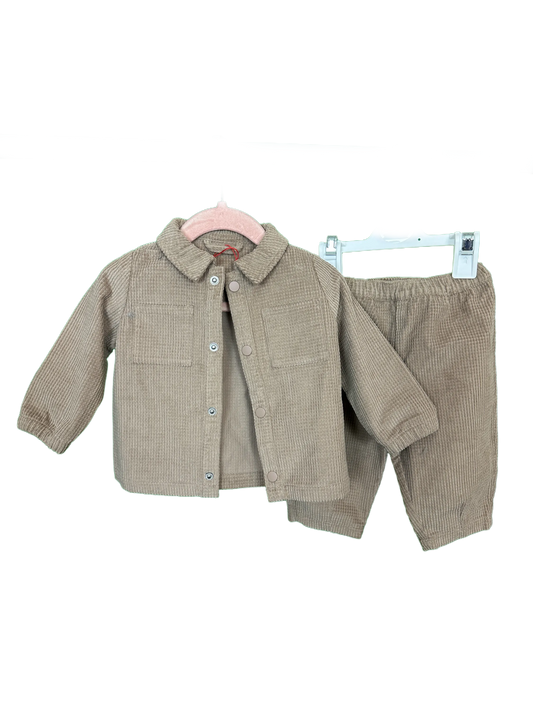 Baby Boy's Trouser's &  Shirt/Jacket Set Age 3/6mths